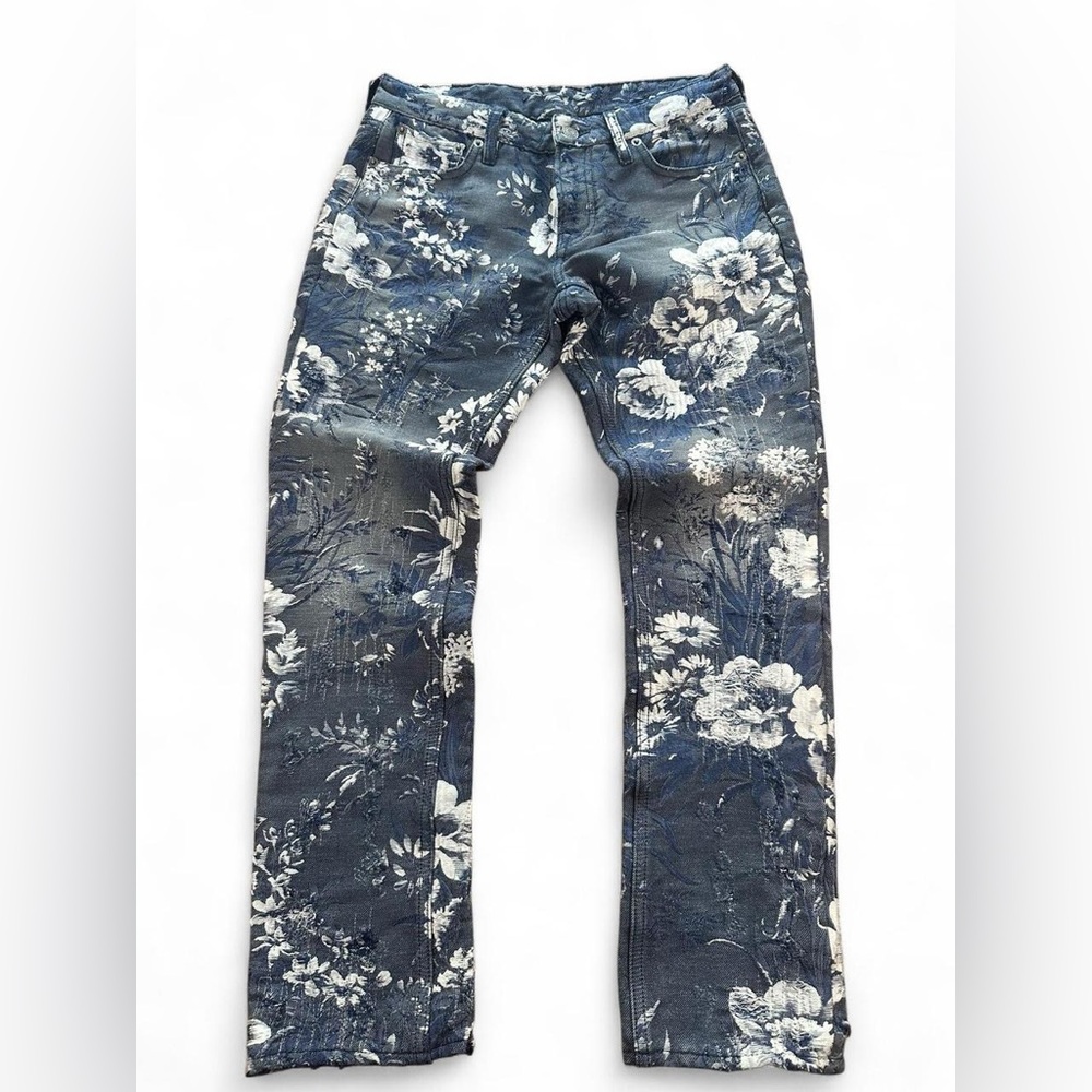 Ralph Lauren Purple‎ Label Women’s Floral Embellished 160 Straight Jeans 27x27